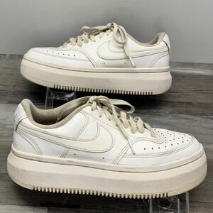 Nike Court Vision Alta Sail White Platform Sneakers DM0113-100 Womens Size 8